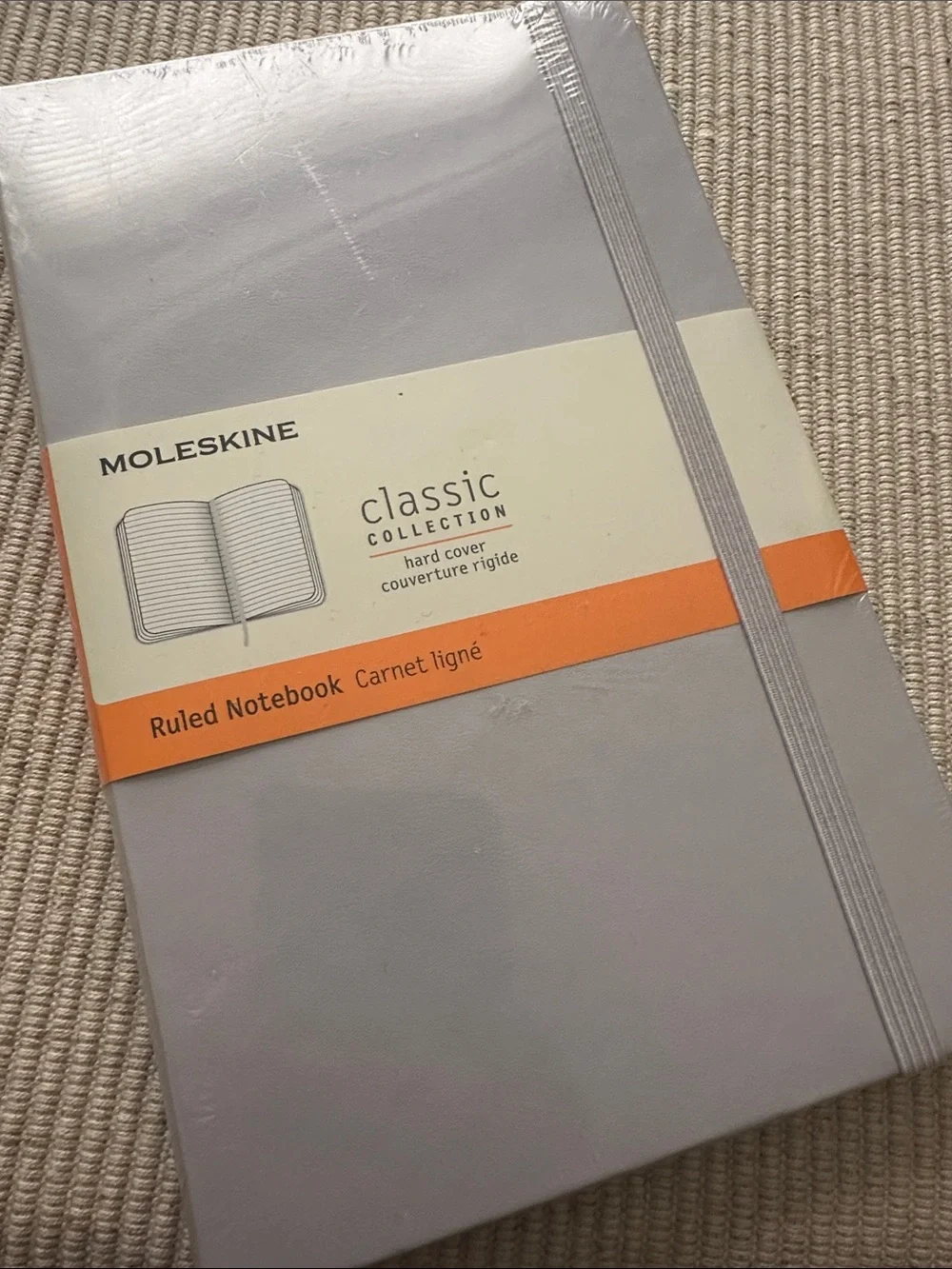 Moleskine Soft Gray/lilac Hardcover Ruled Notebook
